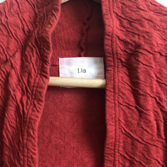 Burnt orange Anthropology cardigan - Picture 3 of 7
